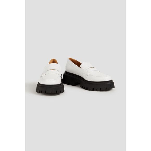 Maje Leather Platform Loafers - New - Picture 2 of 10